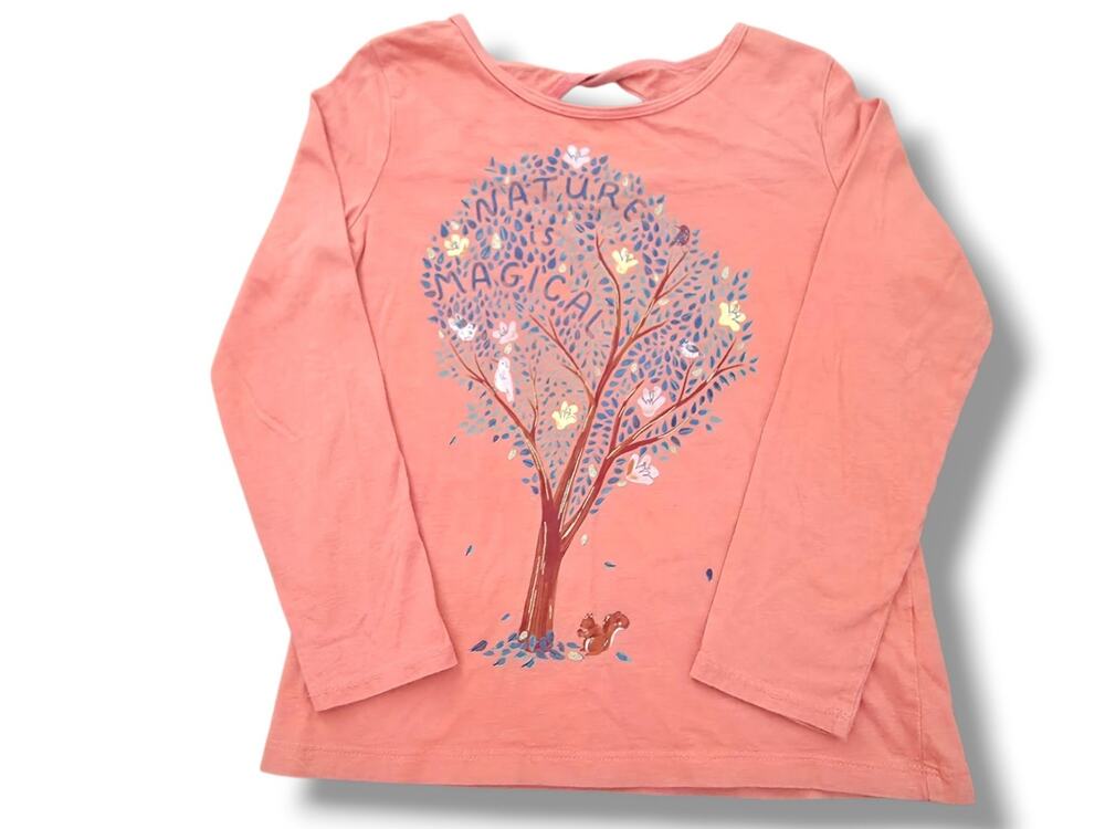 Carter's Girls 10 Long Sleeve Nature is Magical Keyhole Twist Cotton Tee